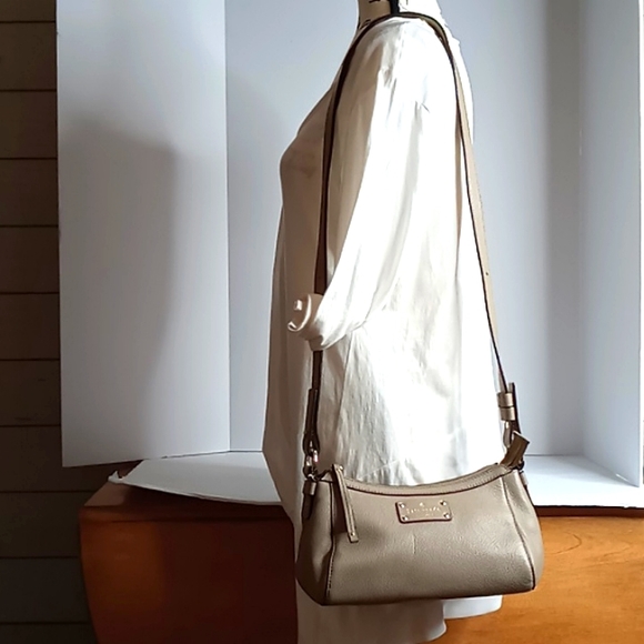 KATE SPADE Gabriella Berkshire Rd Crossbody/Shoulder Bag in Taupe Pebble… - Picture 3 of 16